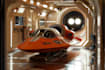 design a sci fi spaceship model