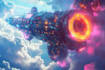 make a spaceship, sci fi illustration and sci fi art