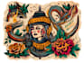 create awesome old school tattoo style design