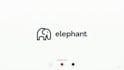 do minimal elephant line mascot logo design