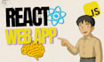 develop a responsive react web app with modern UI and full functionality