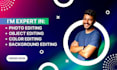 do custom photoshop editing, object editing, infographic design