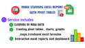 create professional excel chart, graphs, pivot tables, dashboard