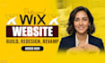 design wix website and redesign a business wix website