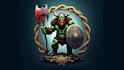 create orc viking gladiator logo with unlimited revisions