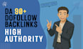 do quality manual link building via high da backlinks