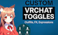 add toggles, quest upload, sps, gogoloco on vrc avatar