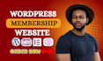 setup membership website wordpress membership memberpress subscription website