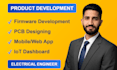 do esp32, arduino programming, pcb design, app and prototyping