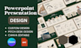 design powerpoint presentation investor pitch deck company profile business plan