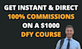 provide a dfy course with master resell rights