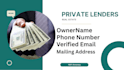 pull active private lenders and cash buyers leads