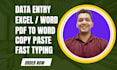 real estate excel data entry or fastest copy paste work