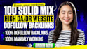 mix backlinks improve website ranking all dofollow