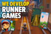 develop and design a runner game like subway surfers