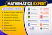 help in mathematics calculus linear algebra discrete math excel, business assign