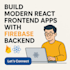 build modern react frontend apps with firebase backend