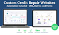 build a credit repair website with automation features