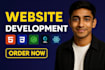 develop website with admin panel and cms