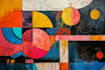 draw a digital abstract art illustration