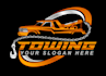 design creative towing logo with satisfaction guaranteed