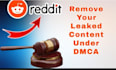 remove harassing defamatory content from reddit under dmca
