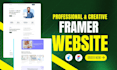 build or design modern framer website, figma to framer