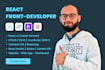 be your react front end developer and convert figma to responsive react website