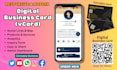 create a professional clickable digital business card, vcard