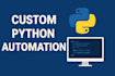 develop a tailored python automation script for your specific task