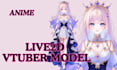 design live2d vtuber model with rigging, nsfw vtuber character in anime style