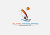 design wind surfing instruction school logo