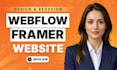 do framer website, webflow website, framer landing page as webflow developer