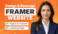 do responsive framer website design, figma to framer, framer landing page