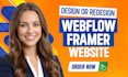 design framer website, webflow website, figma to framer webflow landing page