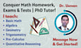 be your online math tutor for algebra, trigonometry, calculus