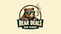 design high quality bear smoking mascot logo in express delivery