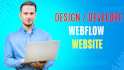 build modern webflow website, webflow website design