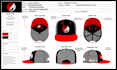 design tech pack and mockups for hats, caps and beanies