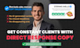 do persuasive copywriting for sales funnels with ads, email, sales page