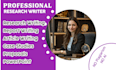 write structured reports, proposals and content analysis