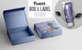 design premium product packaging box and labels