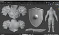 create a custom cosplay 3d sword armor helmet props for 3d printing
