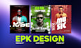 design electronic press kit, epk, media kit, party flyer, one sheet