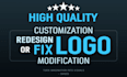 edit, fix, modify, update, redesign or vectorize your logo
