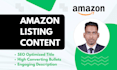 write SEO optimized amazon product listing content