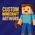create custom minecraft style artwork