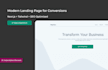 develop a clean and professional landing page