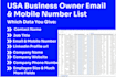 sell small business owners direct mobile number, cell phone number database