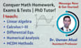 be your math tutor for linear algebra, differential eqs and calculus 1,2,3